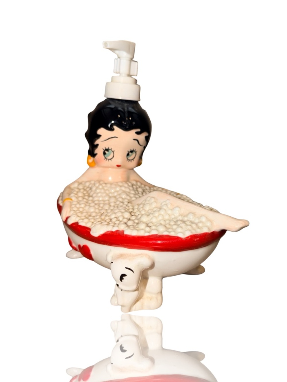 Betty Boop Splish Splash Bathtub Soap Lotion Pump Dispenser w/ Pudgy